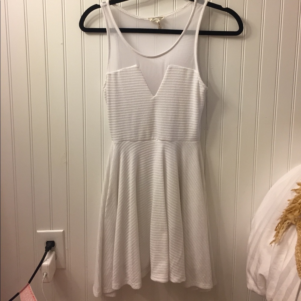 Pacsun White mesh mini dress