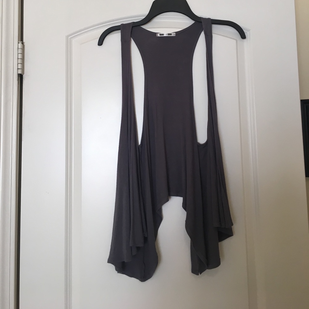 Gray accessory vest