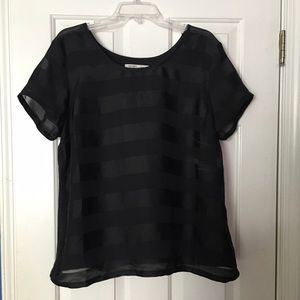 NWT Sheer Stripe Top