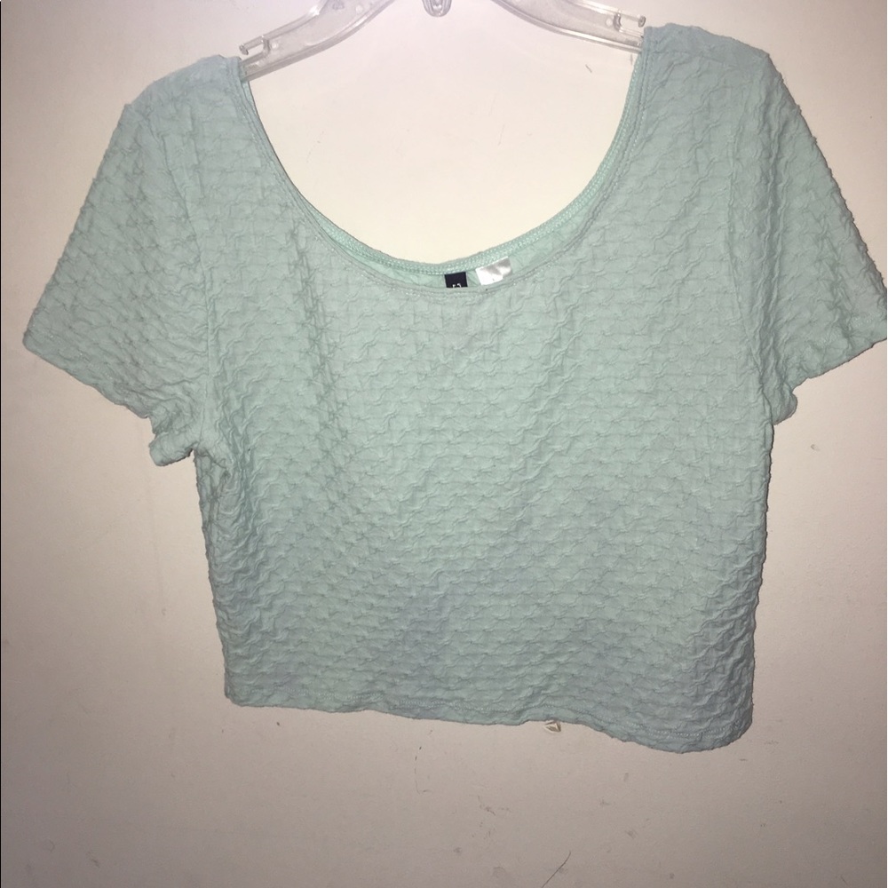 Textured Crop Top