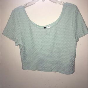 Textured Crop Top