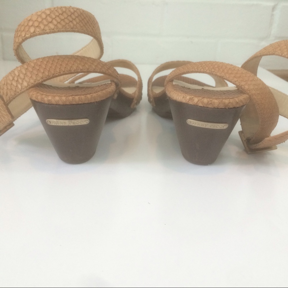 Jimmy Choo Textured Python Sandals - image 3