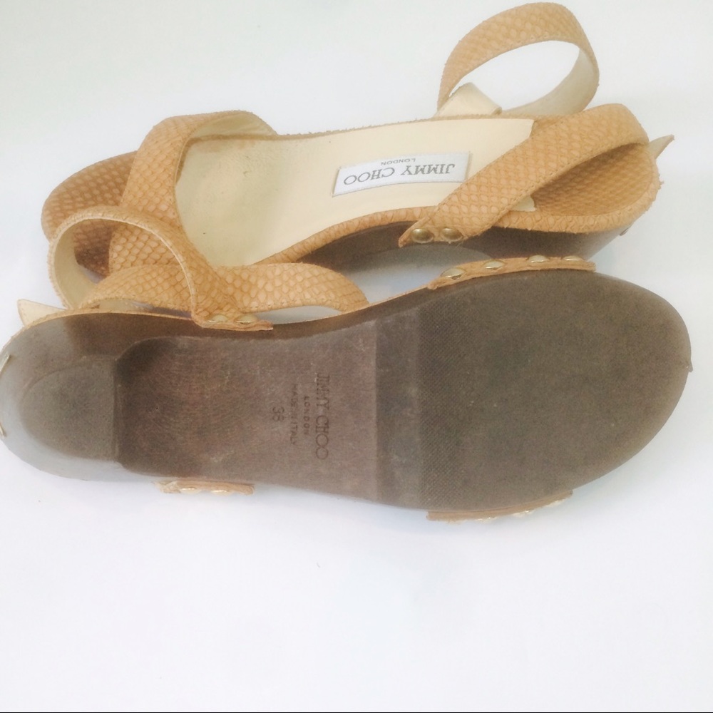 Jimmy Choo Textured Python Sandals - image 4