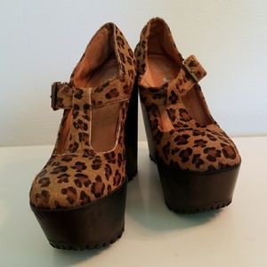 Jeffrey Campbell cranky leopard platforms