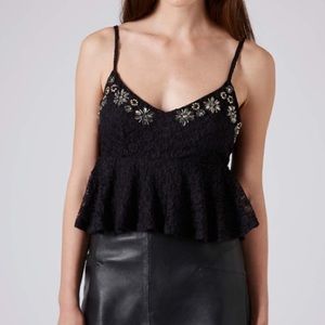 Jeweled crop top