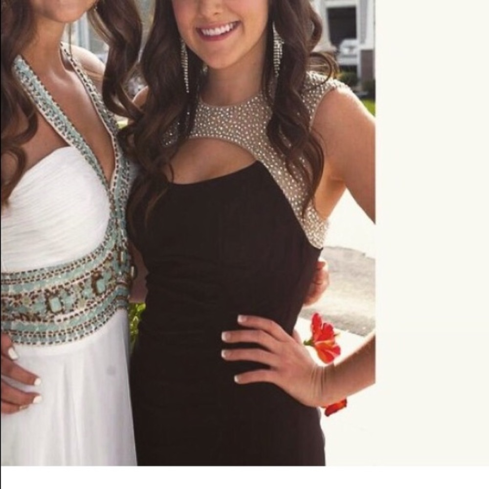 Long black formal dress