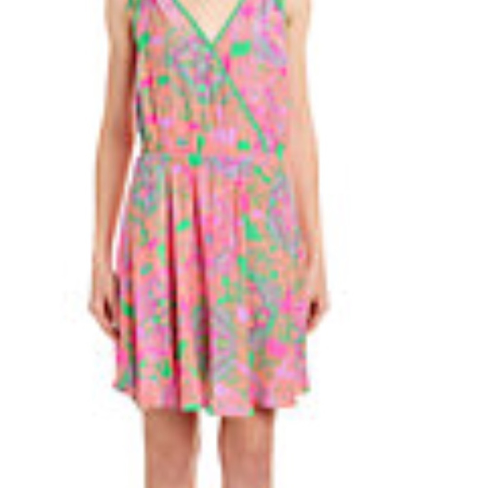 Alice and Trixie silk fit and flare dress