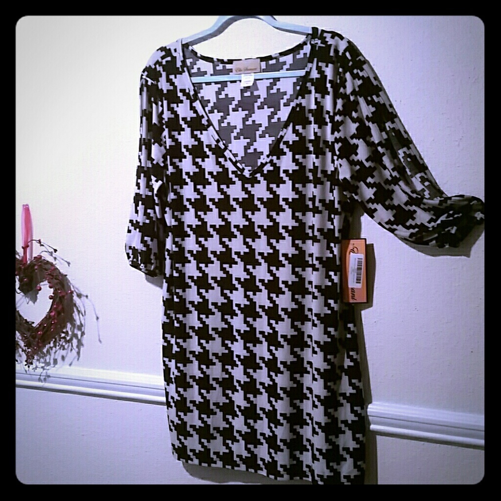 Houndstooth tunic