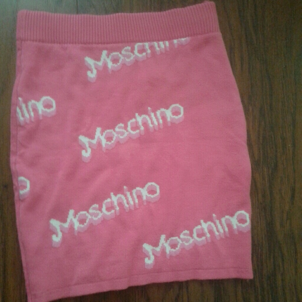 Moschino Barbie collection mini sweater skirt