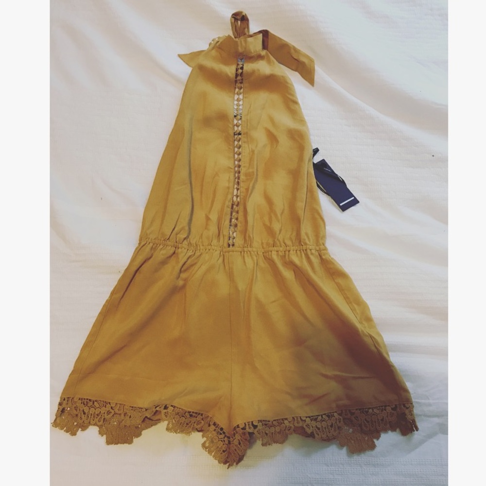 NWT yellow romper