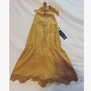 NWT yellow romper