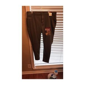 Olive green skinny jeans