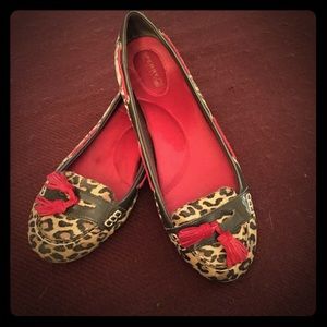 Animal print slip on Sperry