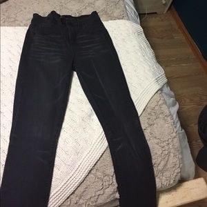 High waisted jeans