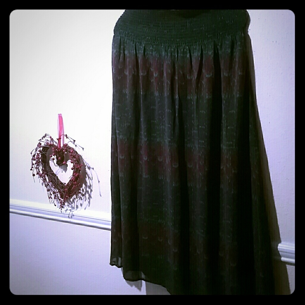 Bright festive skirt/tube dress.