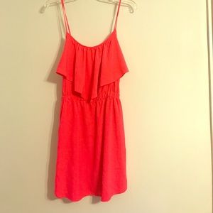 Casual neon pink dress