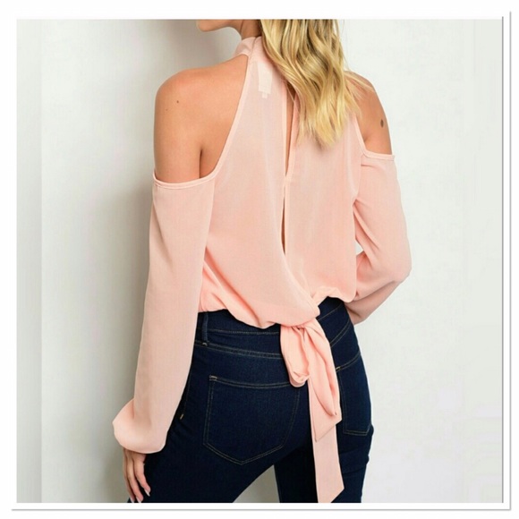 🔴 LAST ONE!! Pink cold shoulder blouse - Picture 3 of 3