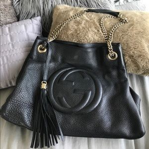 AUTHENTIC (pre-owned) GUCCI SOHO Shoulder bag