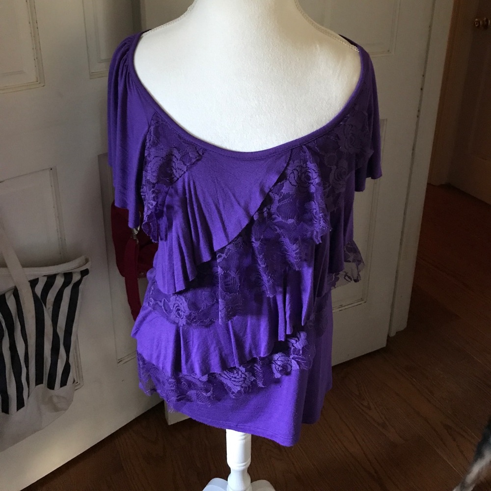 Ladies purple ab studio blouse