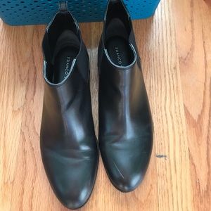 Leather Black booties