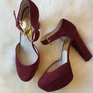 Michael Kors Ankle Strap Platform Heels