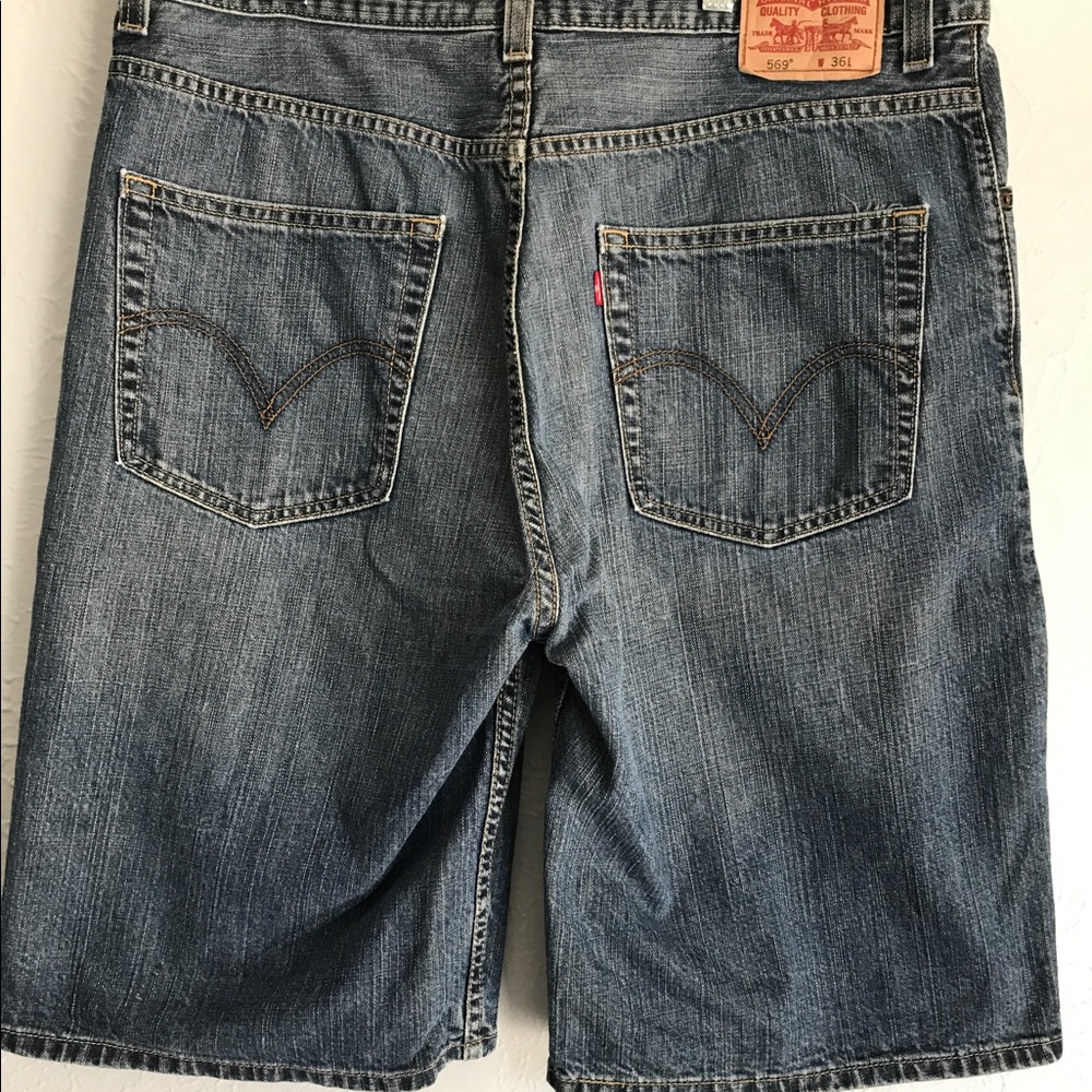 Levi 569 denim shorts