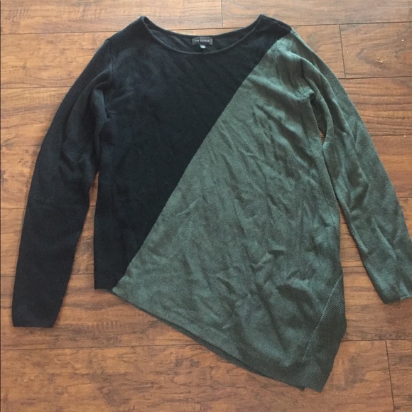 The Limited Color Block Asymmetrical Hem Sweater - Picture 1 of 4