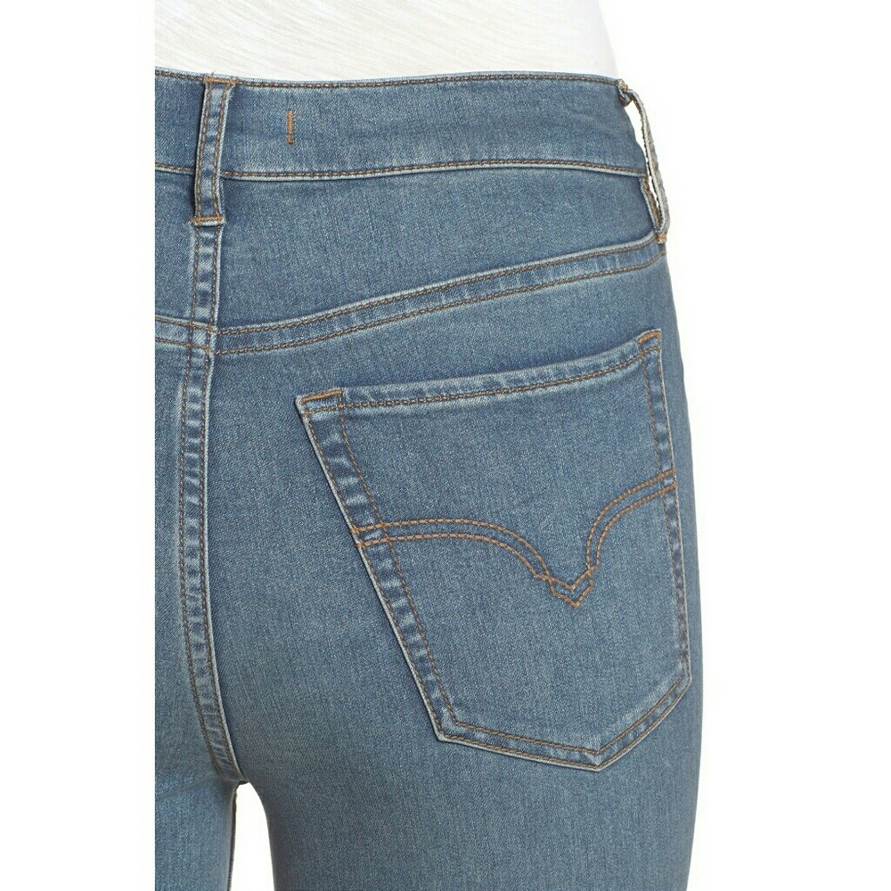 New! FREE PEOPLE High-rise Skinny Jeans Stretchy - Picture 6 of 6
