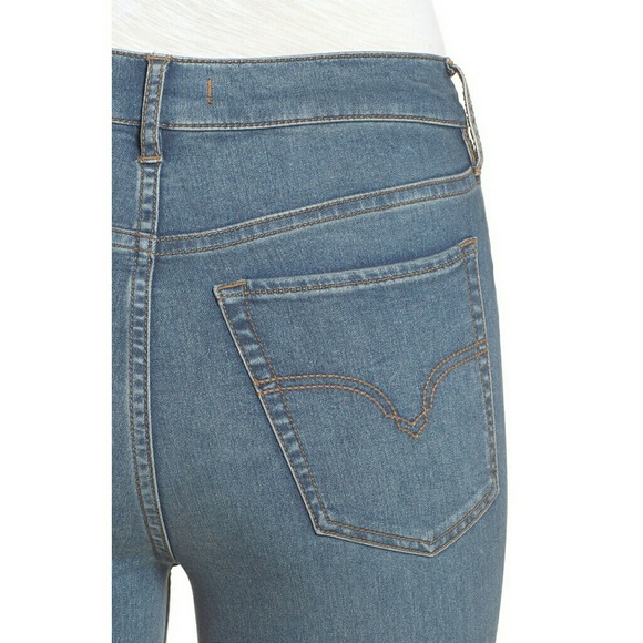 New! FREE PEOPLE High-rise Skinny Jeans Stretchy - Picture 6 of 6