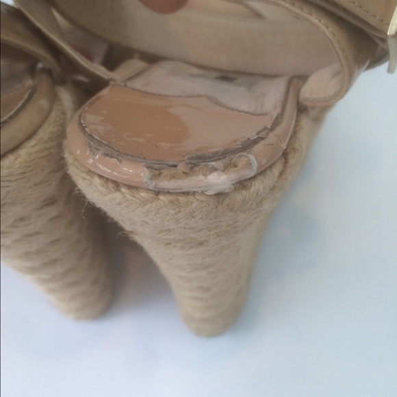 Nude Patent Ankle Wrap Espadrilles - Picture 5 of 5