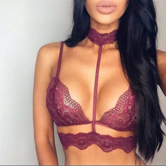 LF Tops - ❣️1 Hour Sale ❣️ Floral Sheer Lace Bralette