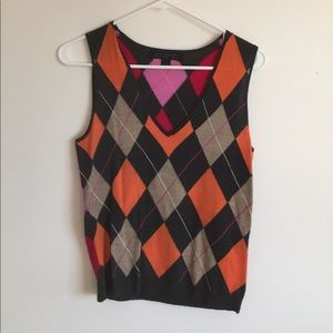 Express Argyle Sweater Vest