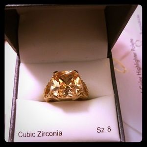 Gorgeous cubic zirconia ring