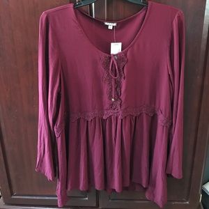 Maroon Blouse