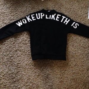"WOKE UP LIKE THIS" sweater