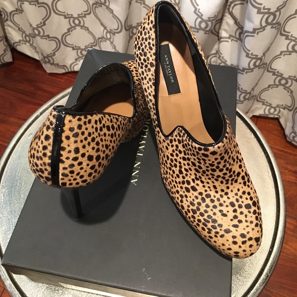 Ann Taylor Leopard Platform Shootie