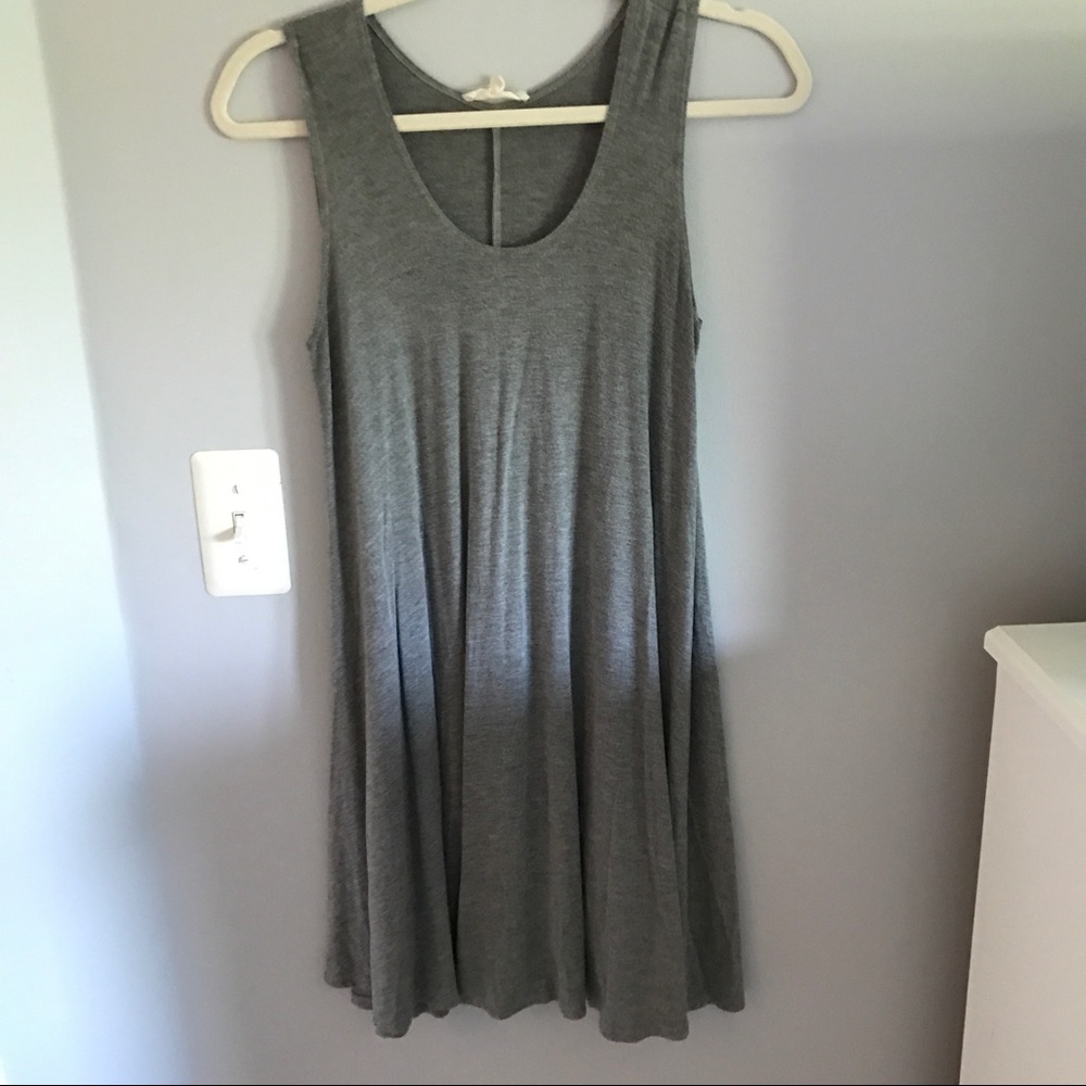 Plain gray dress