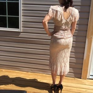 Blush lace dress SZ 3/4