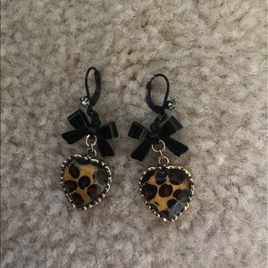 Betsy Johnson Cheetah Earrings!