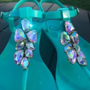 Bcbg rhinestone jelly sandal