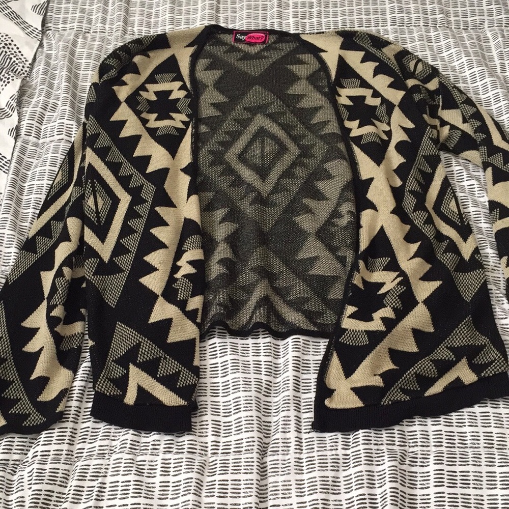 Aztec Print Cardigan