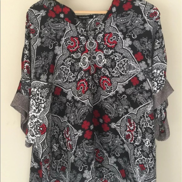 RELATIVITY Blouse WOMEN SIZE 2x , - Picture 4 of 4
