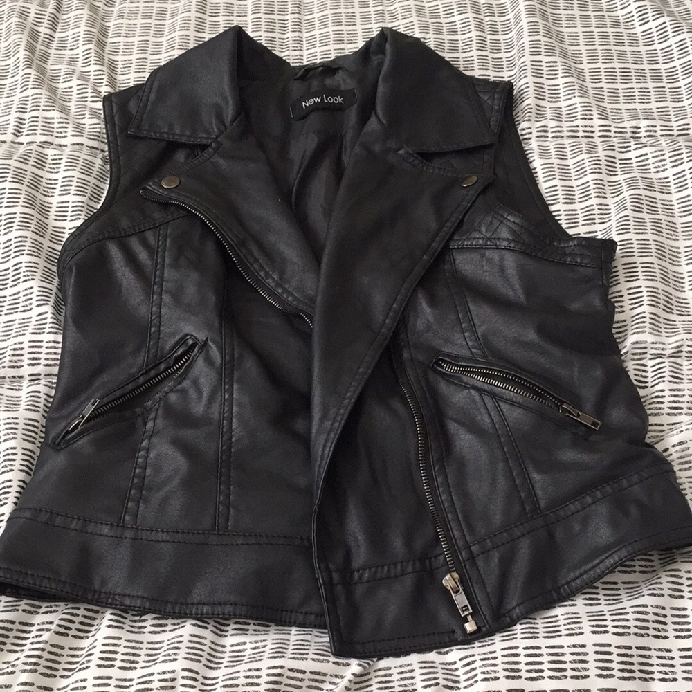 Faux Leather Vest