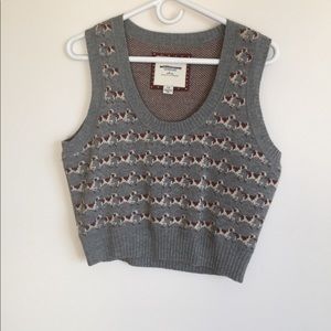 Cropped American Eagle Sweater Vest