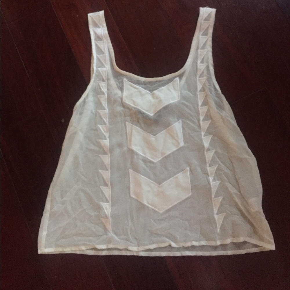 Printed white blouse