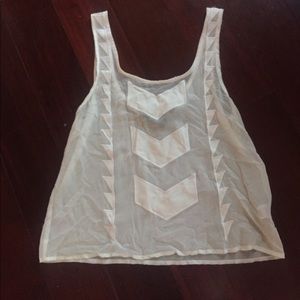 Printed white blouse