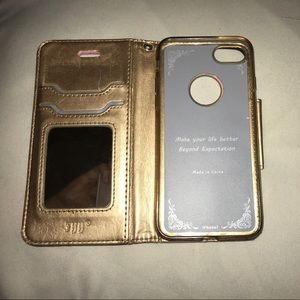 iPhone 7 Wallet Case With Mirror