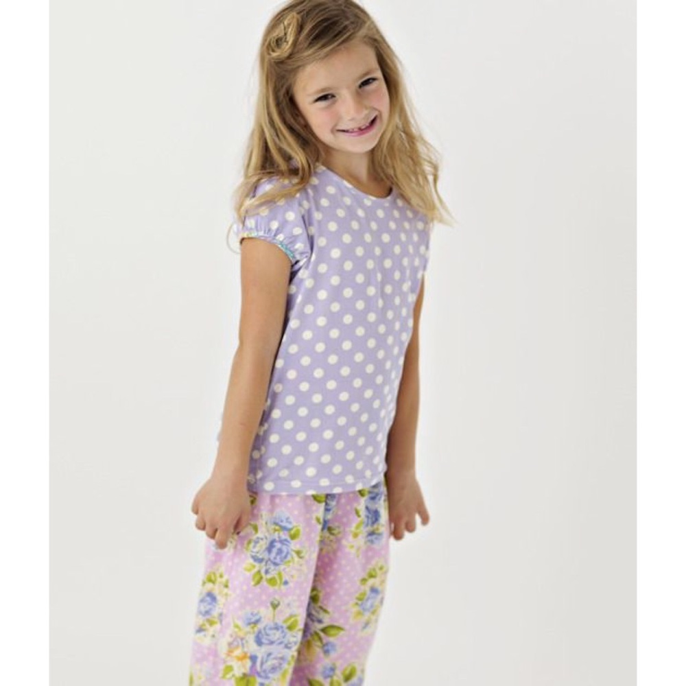 MATILDA JANE • Good Hart Polka Dot Blue Bell Tee Top - Picture 2 of 5