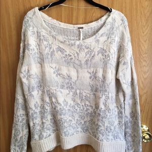Free People: Patterned Pullover Sweater