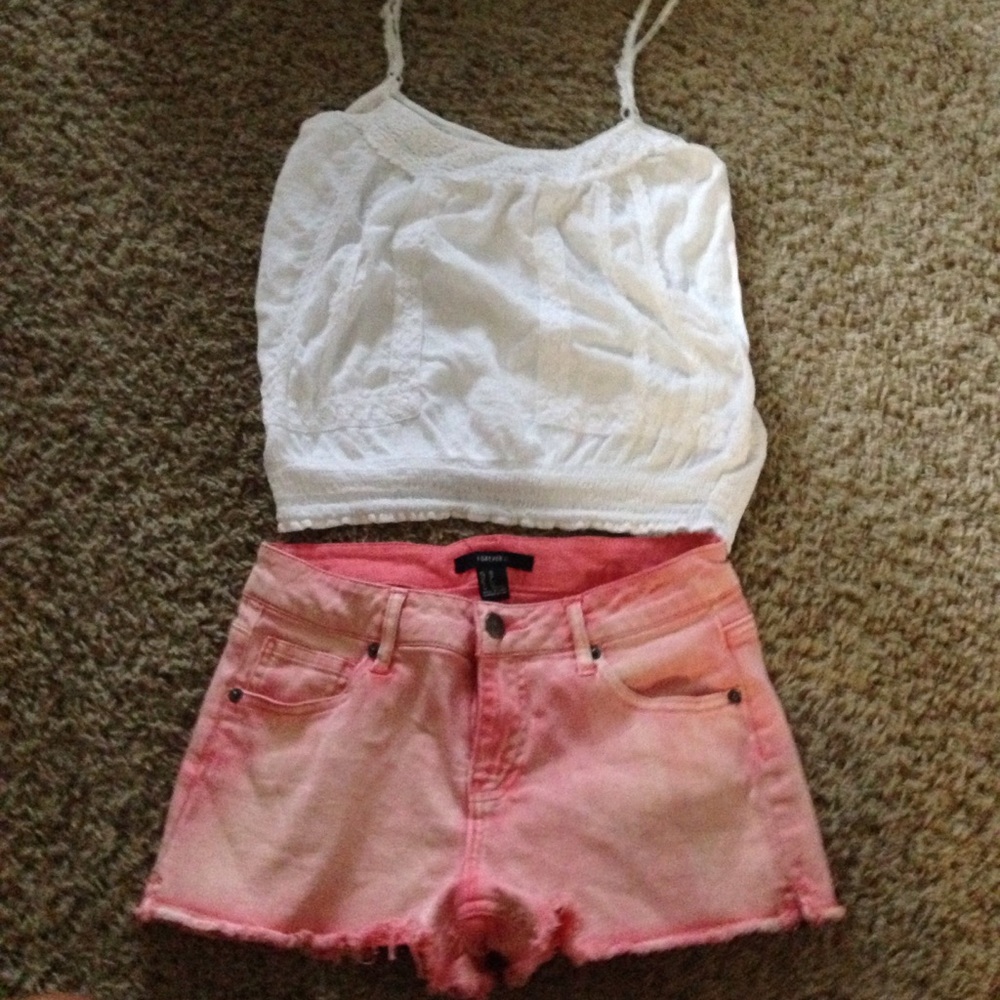 Faded Pink Shorts